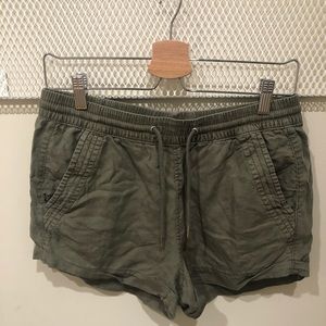 Army green shorts